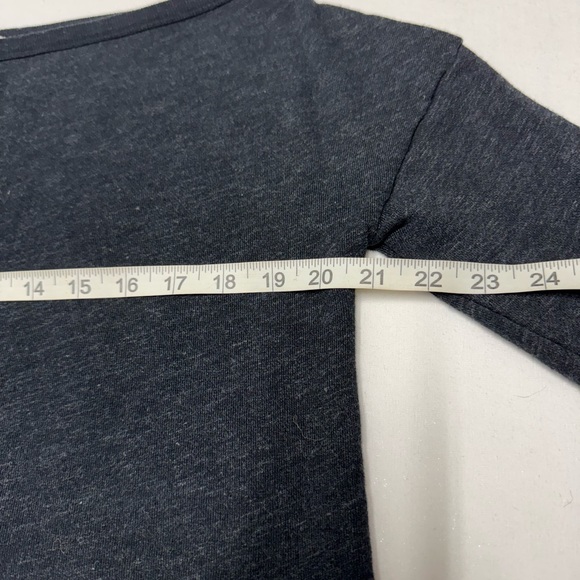 James Peres Women’s Vintage Terry Pullover Sweatshirt Dark Gray Boat Neck Size 2 - Picture 7 of 11